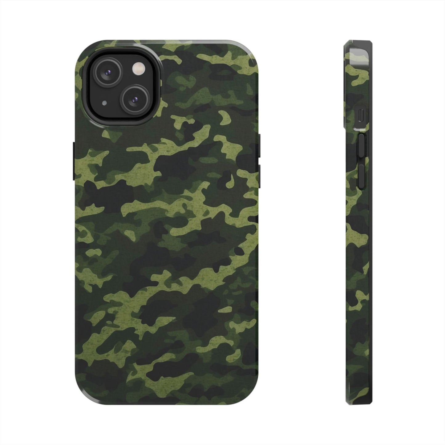 Dark Green Camouflage – iPhone Case, Rugged and Slim Design