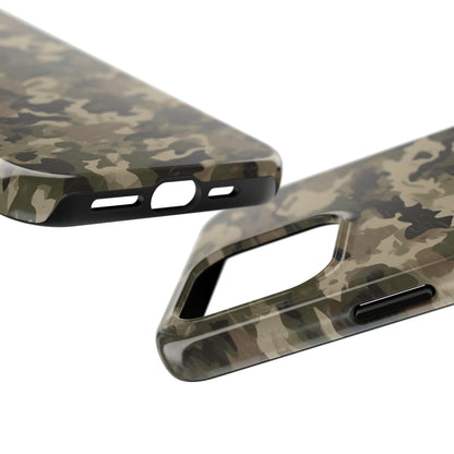 Classic Light Brown Camouflage – Durable iPhone Case with Timeless Design