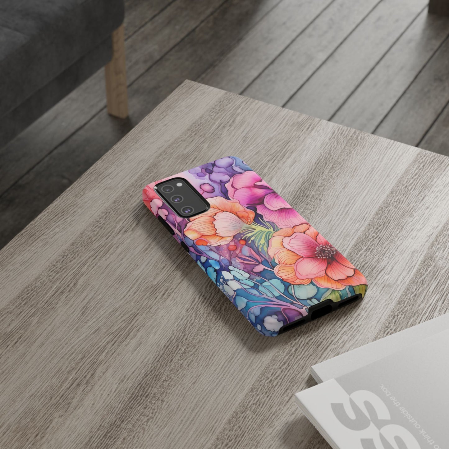 Bright Watercolor Floral Splash iPhone Series Case – Bold Artistic Design