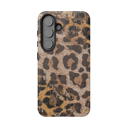 Vintage Distressed Leopard Print - Samsung Galaxy Series Case