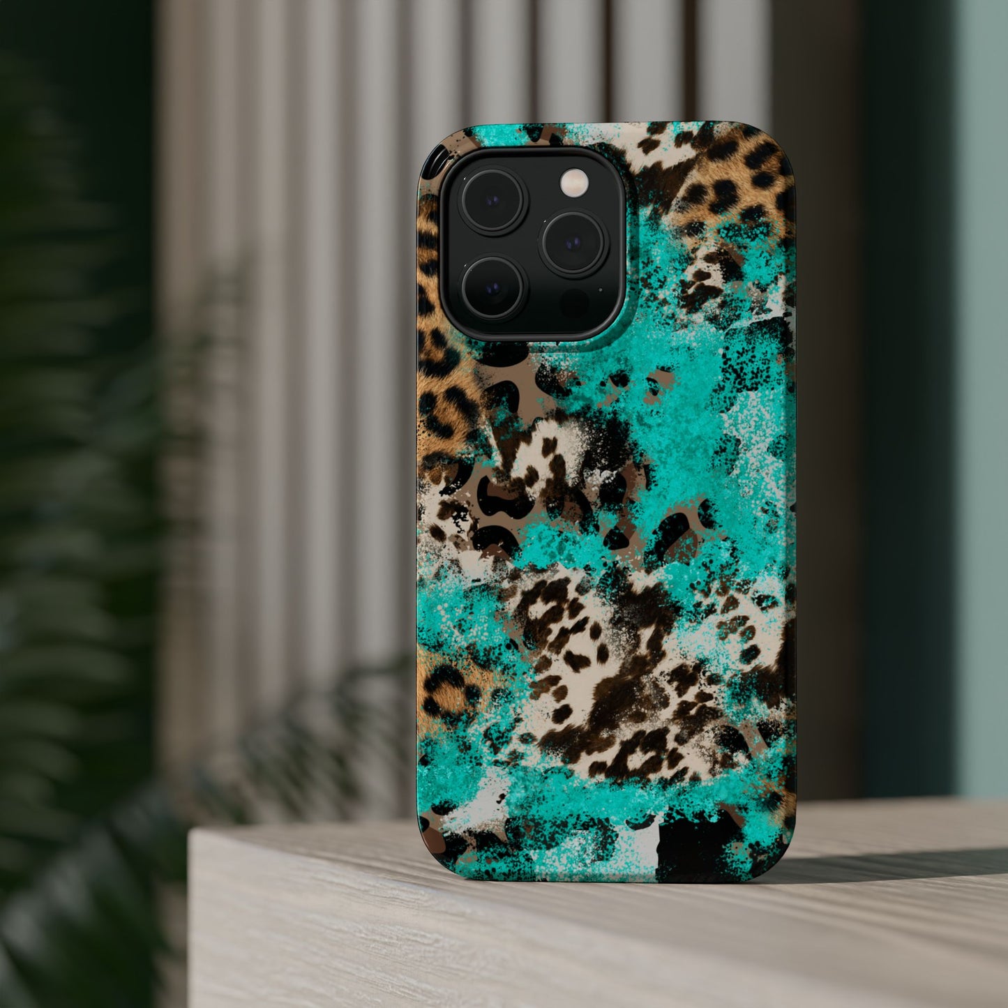 Aqua Splash Leopard - MagSafe iPhone Series Case