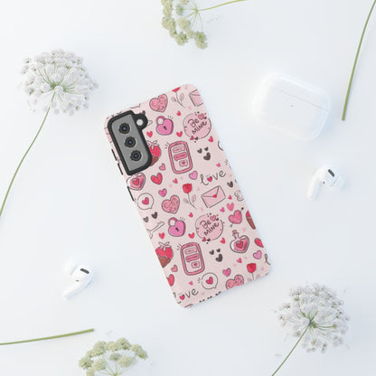 Samsung Galaxy Case: Playful Valentine's Day Icons Case