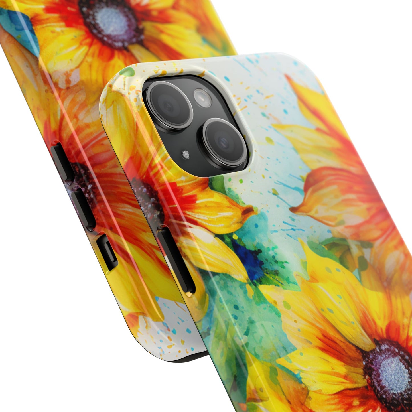 Watercolor Sunflower Splash - iPhone Series Case