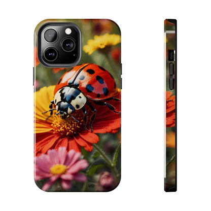 Ladybug on Orange Daisy - iPhone Series Case