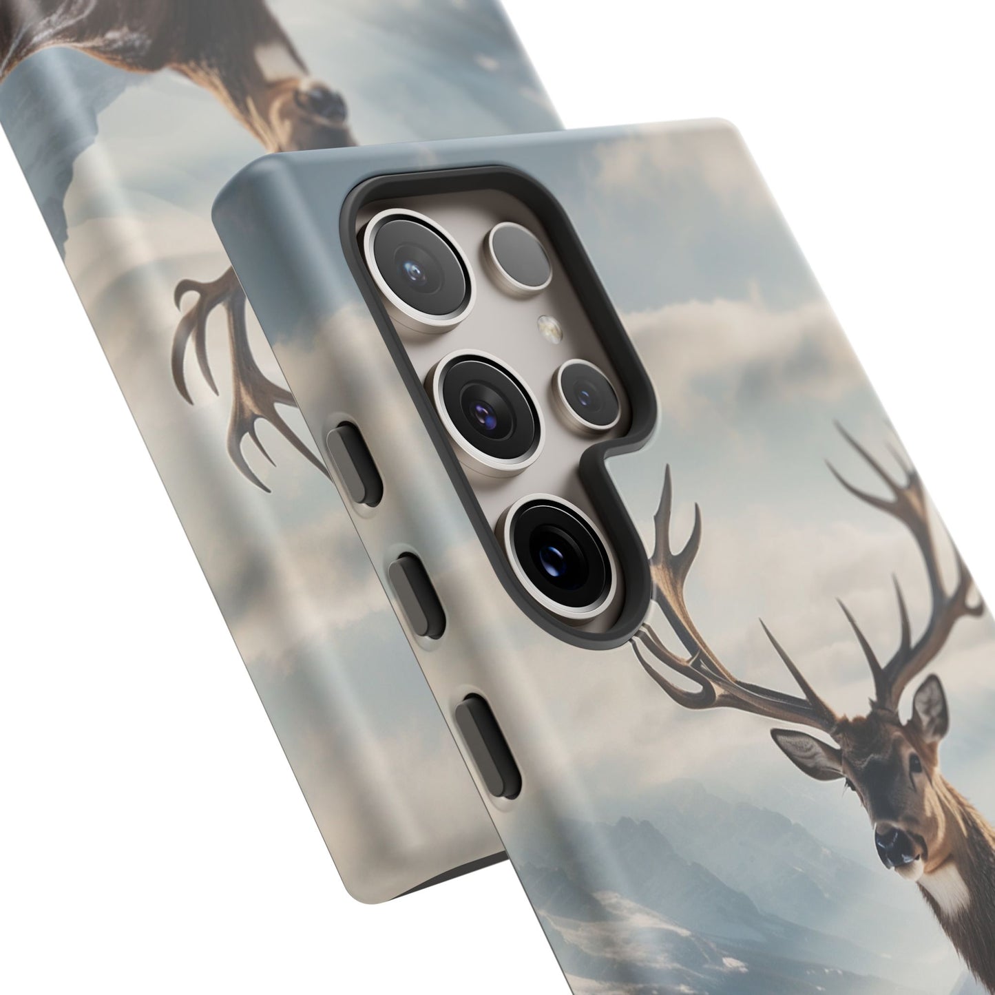 Alpine Majesty: Stag in Snow – Samsung Galaxy Case