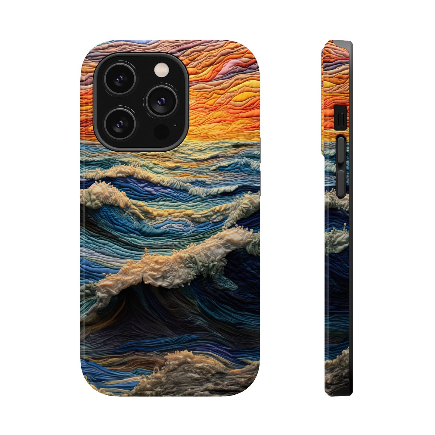 Ocean Sunset Tapestry Waves – MagSafe iPhone Series Case