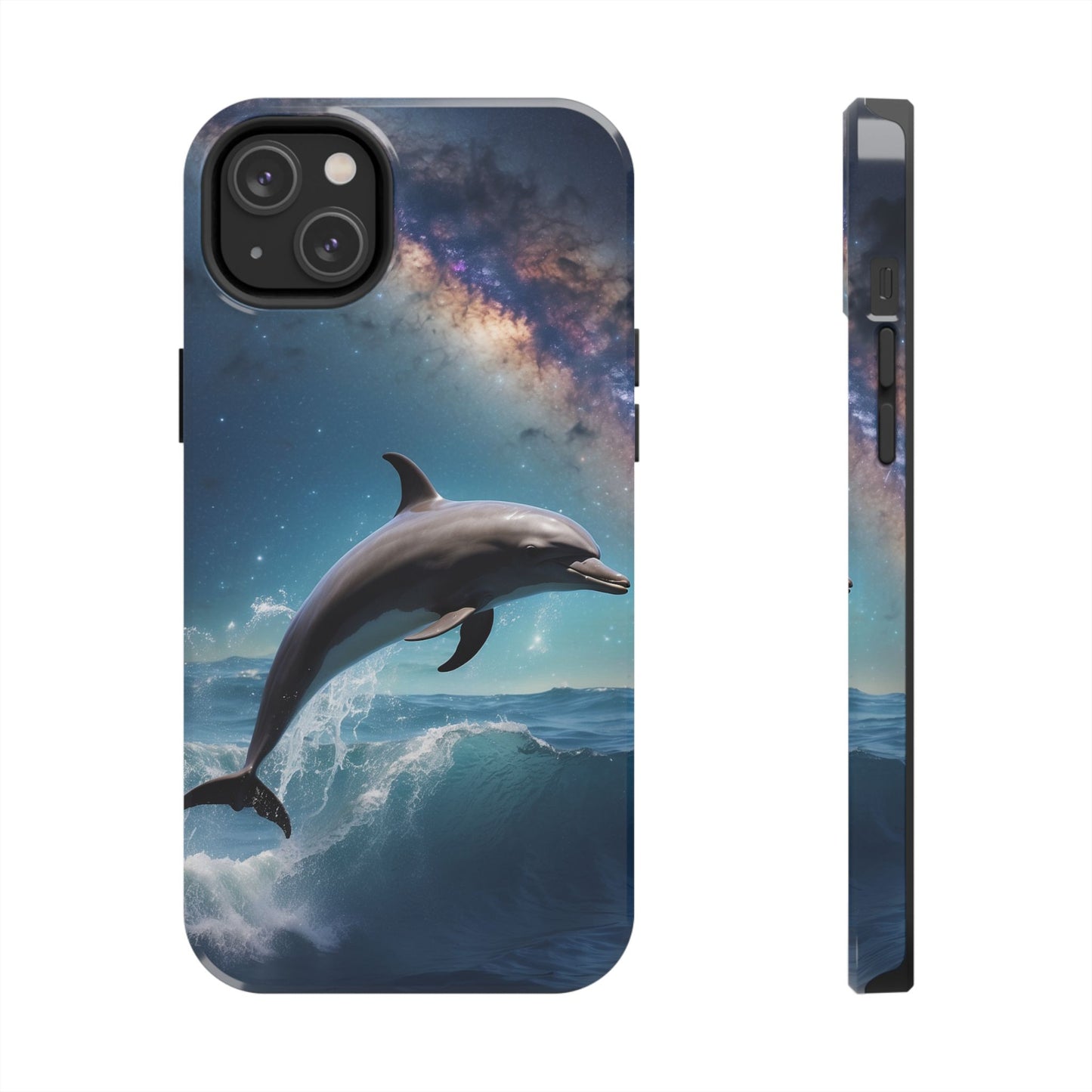 Dolphin Galaxy Splash - iPhone Case