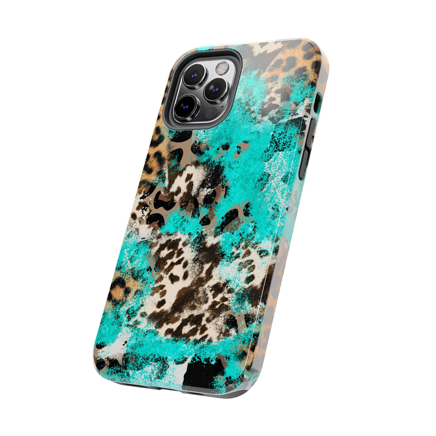 Aqua Splash Leopard - iPhone Series Case