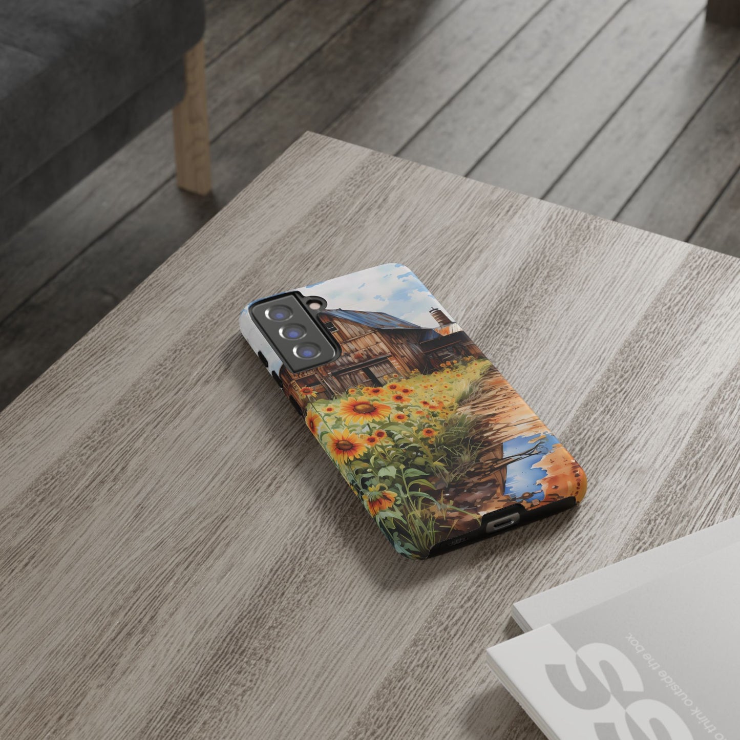 Sunflower iPhone Case  Rustic Farm Style