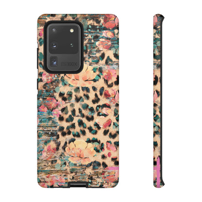 Rustic Floral Leopard - Samsung Galaxy Series Case