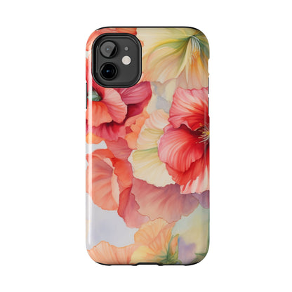 Gumamela Blush Pink Watercolor Floral – iPhone Series Case