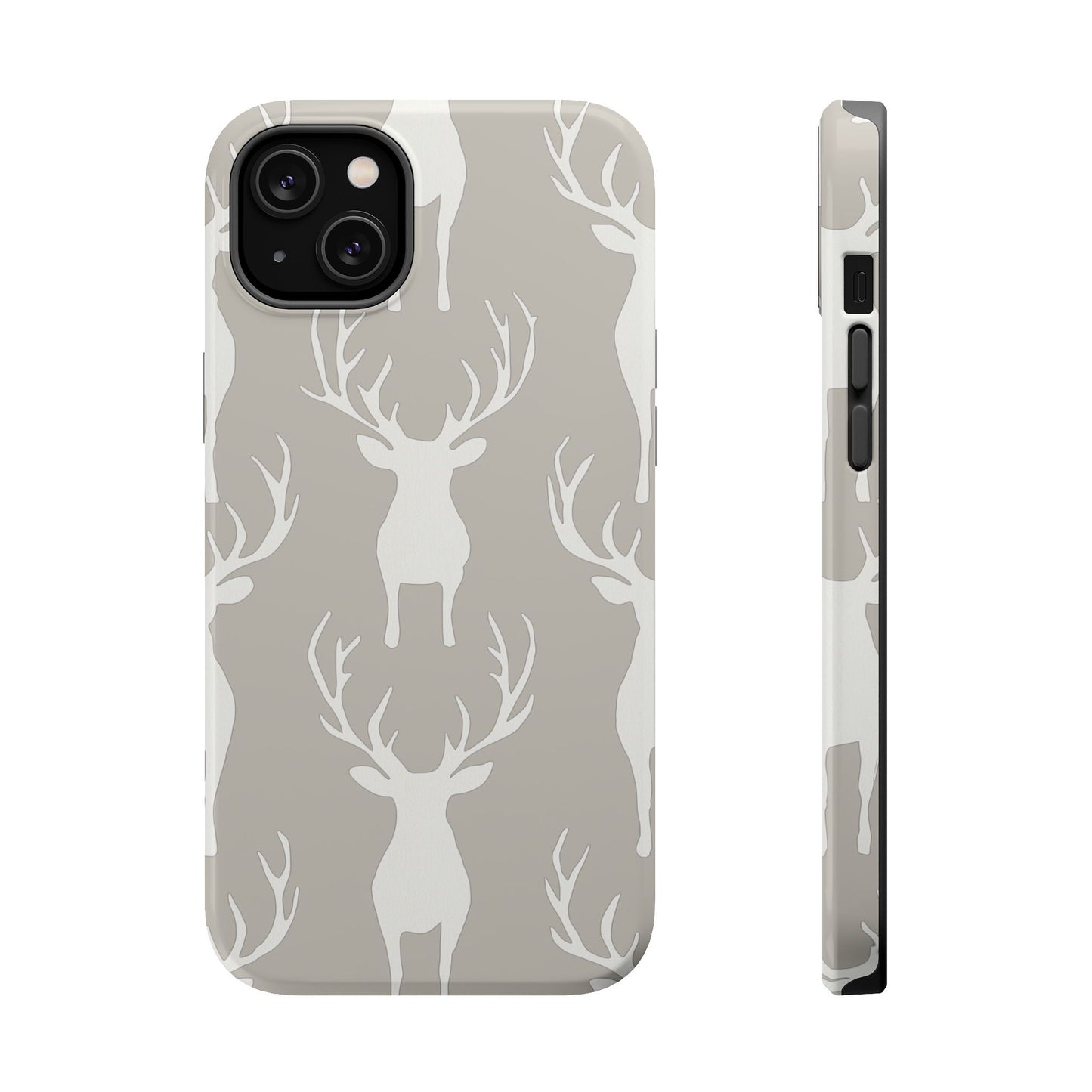 Minimalist Deer Silhouette MagSafe Pattern – iPhone Series Case