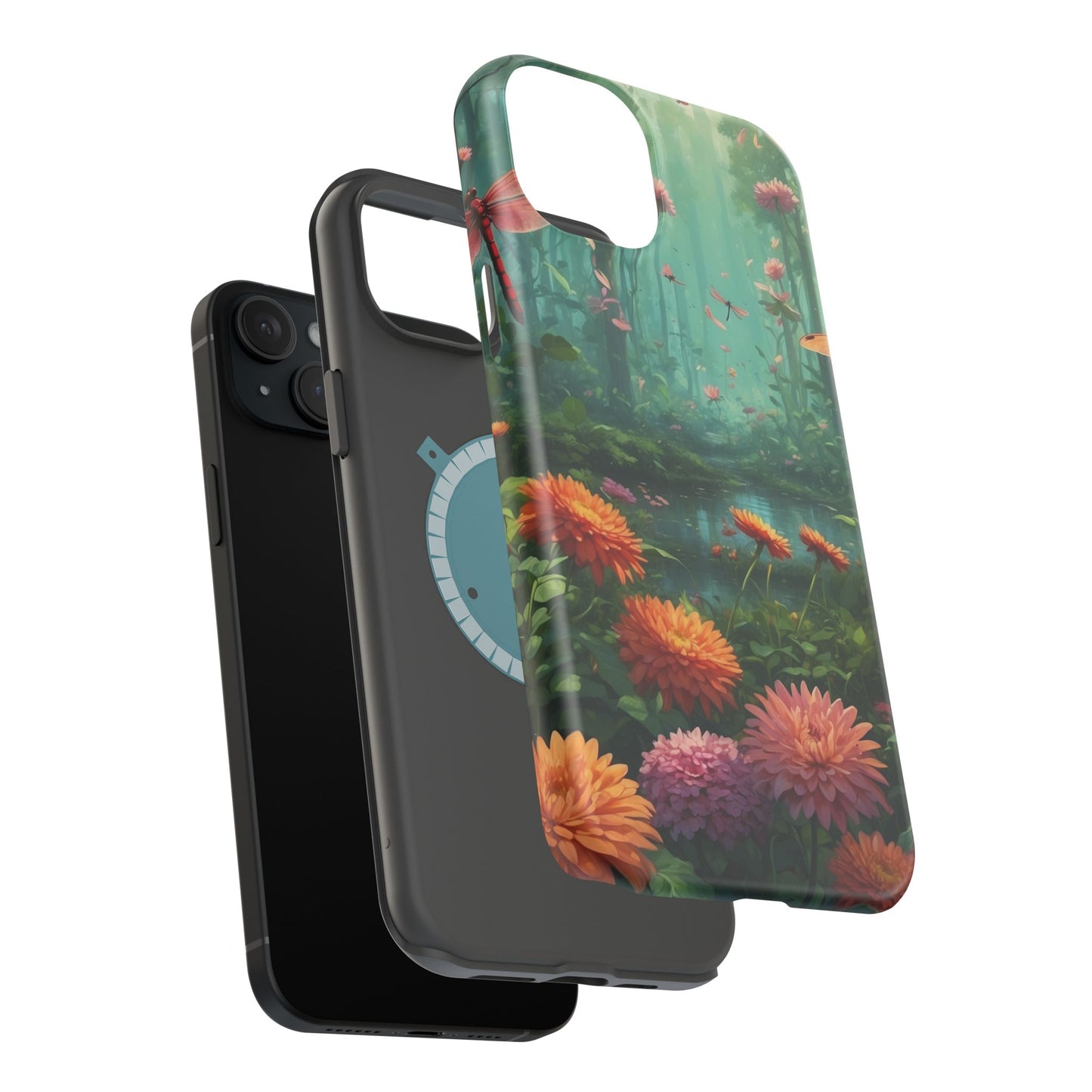 Enchanted Forest Dragonflies & Blossoms – MagSafe iPhone Series Case