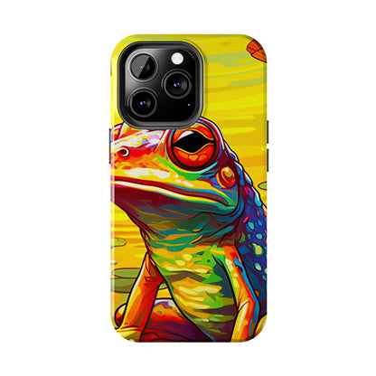 Vibrant Rainbow Frog Design – iPhone Series Case