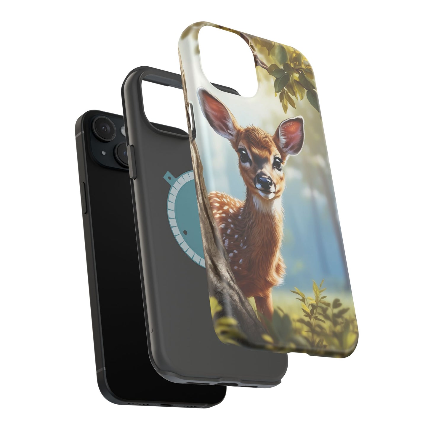 Whimsical Fawn in a Sunlit Forest MagSafe iPhone Case