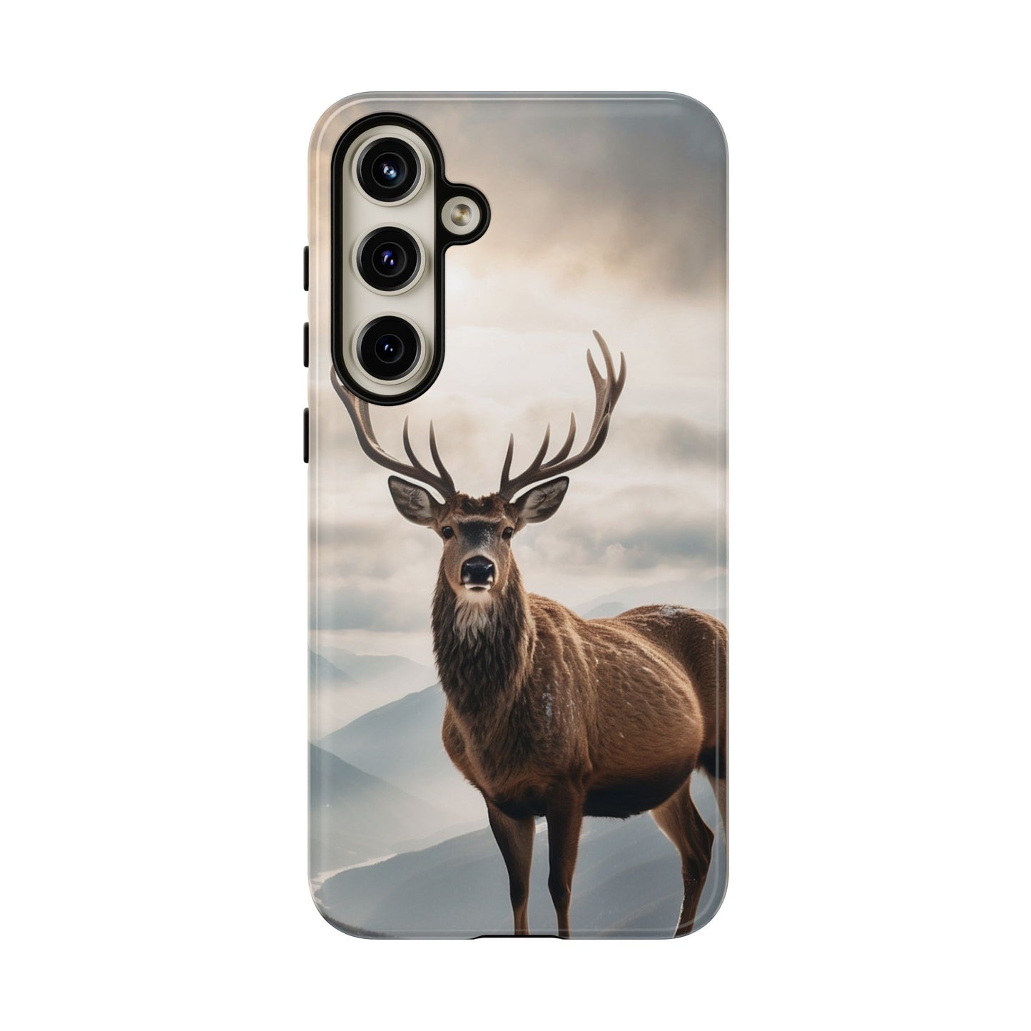 Alpine Majesty: Stag in Snow – Samsung Galaxy Case