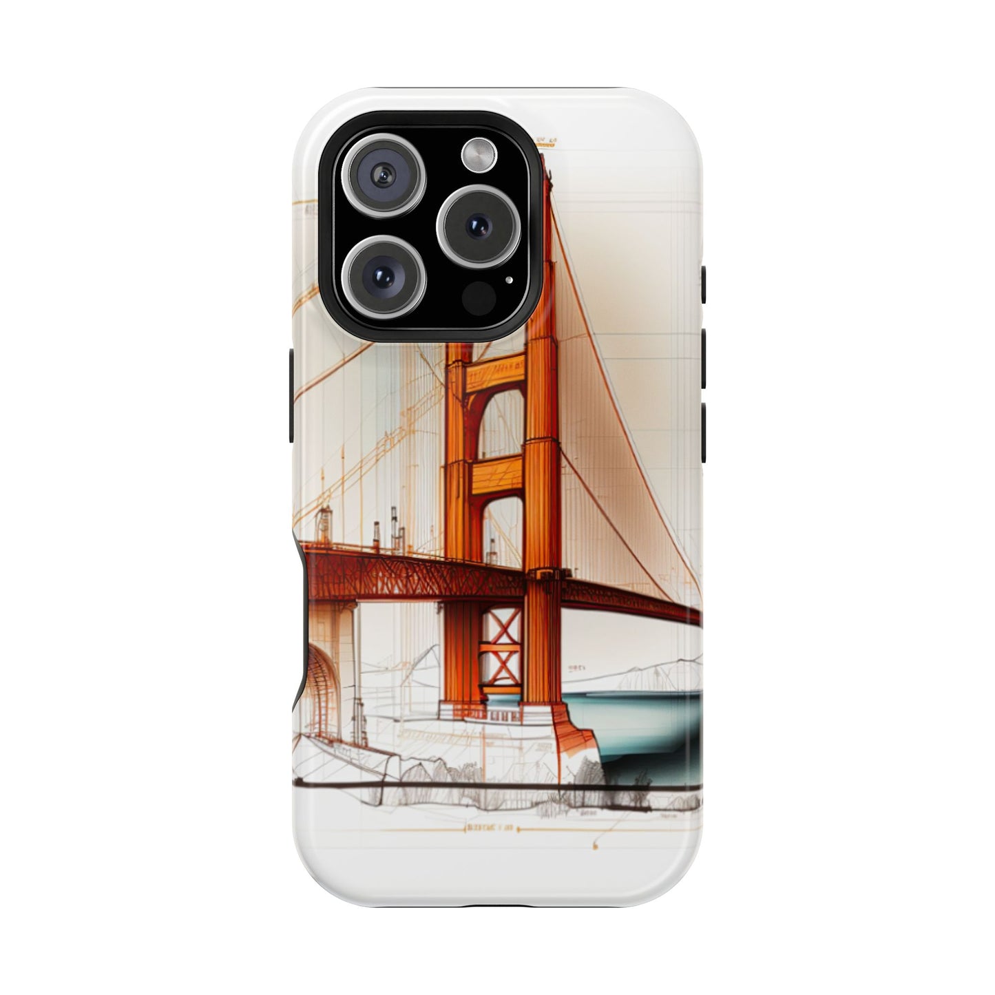 Golden Gate Bridge MagSafe iPhone Case - San Francisco Landmark