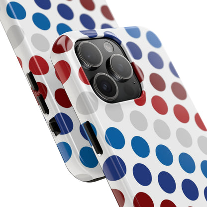 Patriotic Polka Dots - iPhone Case