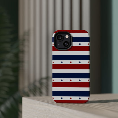 Patriotic Stars MagSafe iPhone Case