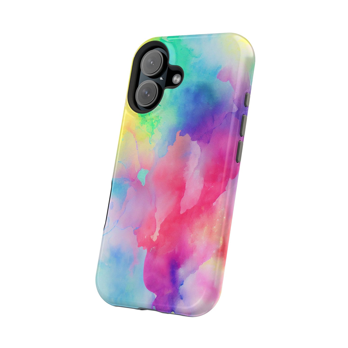 Pastel Watercolor Dream MagSafe iPhone Case – Slim Profile, Glossy Finish