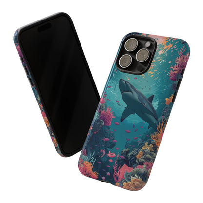 Ocean Shark Coral Reef iPhone Case