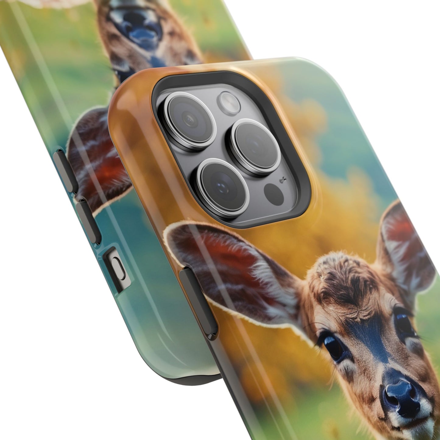 MagSafe-Compatible iPhone Case – Golden Meadow Fawn