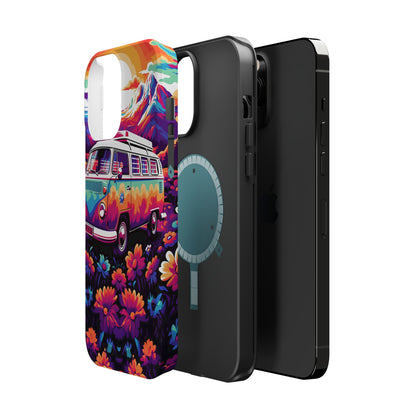 Groovy Floral Sunset Van – MagSafe iPhone Series Case