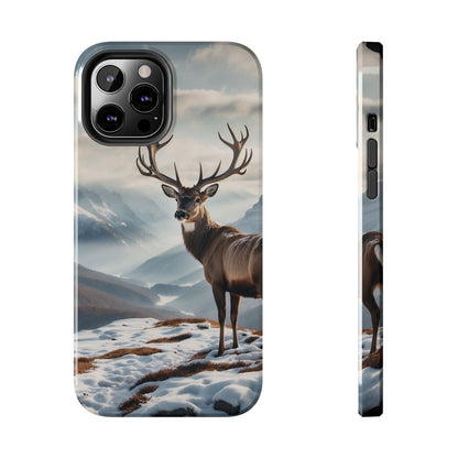 Alpine Majesty: Stag in Snow – iPhone Case