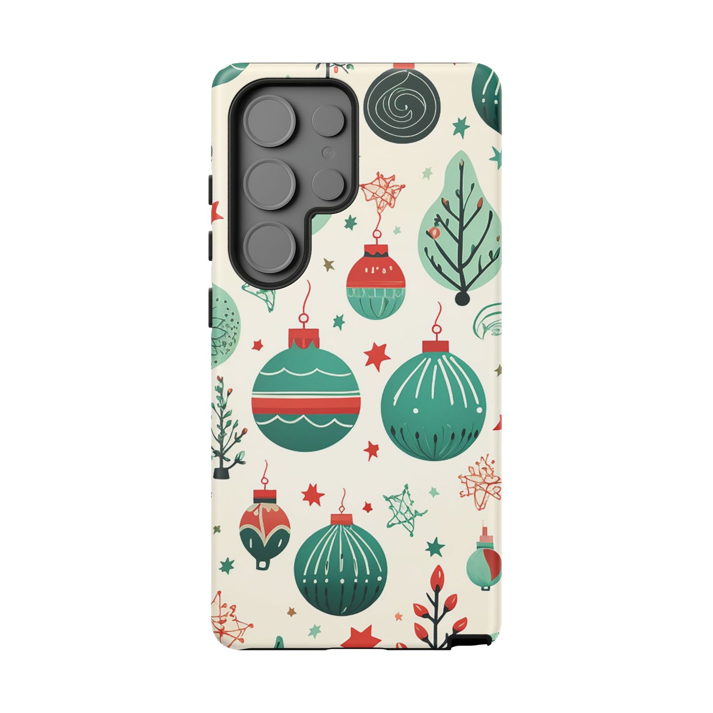 Vintage Christmas Ornaments Pattern – Samsung Galaxy Series Case