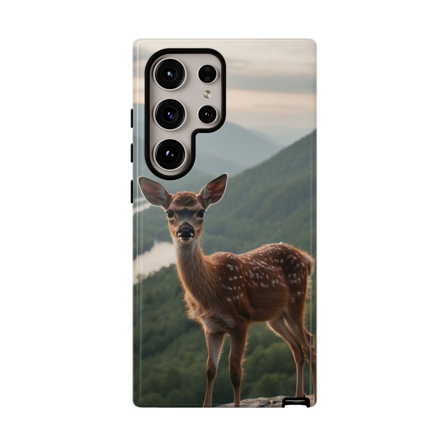 Majestic Fawn Overlooking Mountain Vista Samsung Galaxy Case