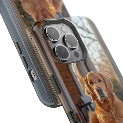 Golden Retriever on Porch - iPhone MagSafe Series Case