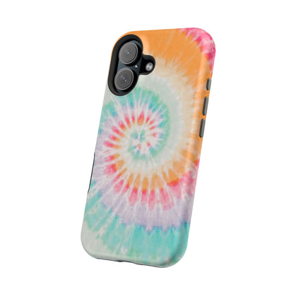 Pastel Tie-Dye MagSafe iPhone Case – Soft Colors & Magnetic Functionality