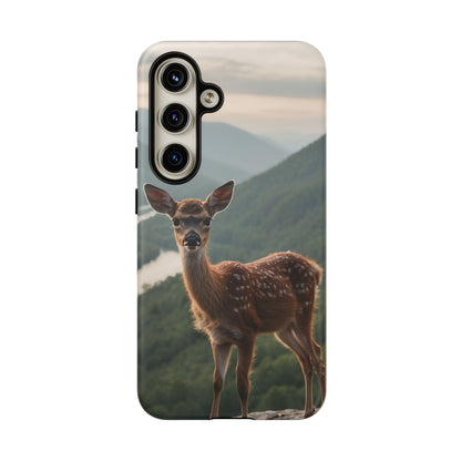 Majestic Fawn Overlooking Mountain Vista Samsung Galaxy Case