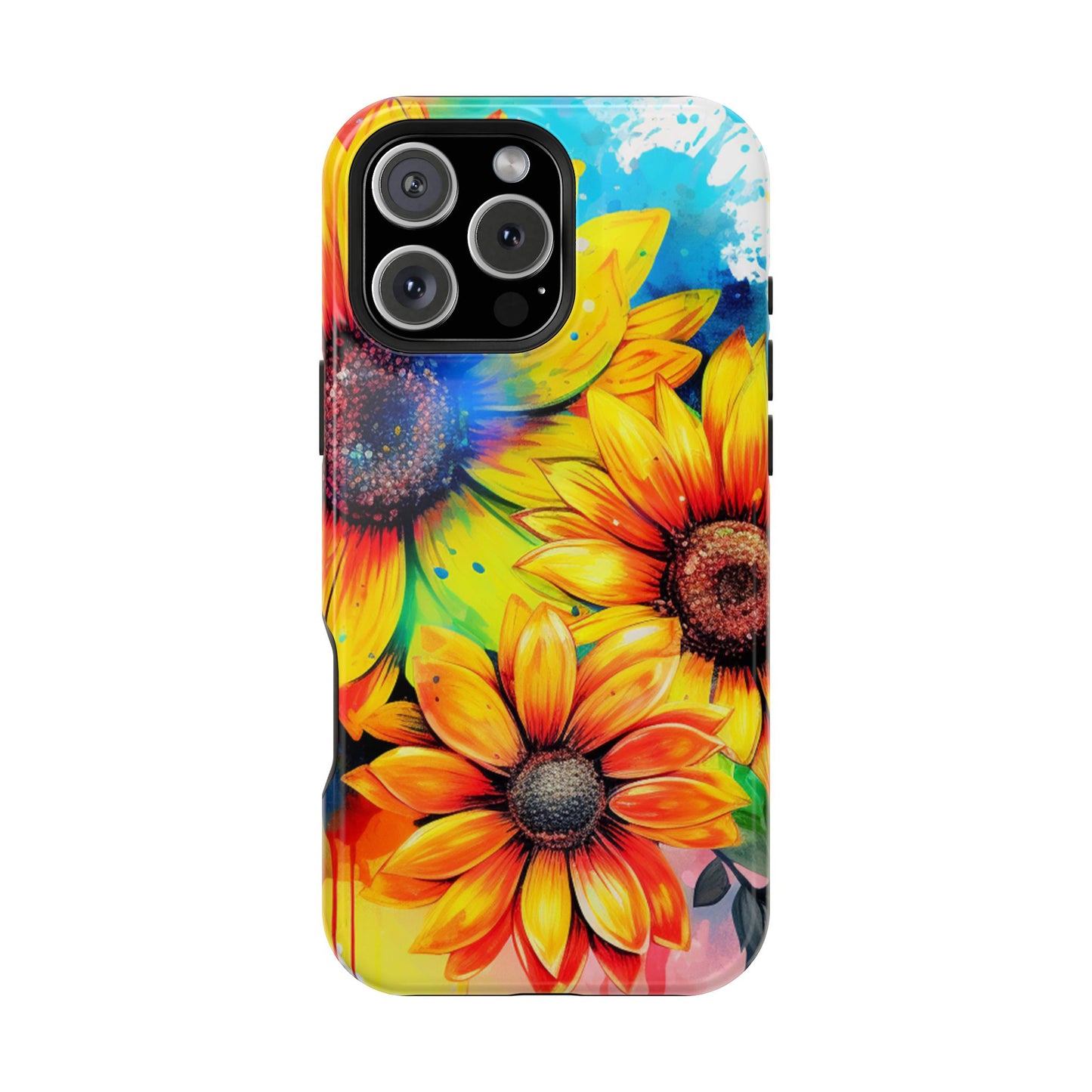 Vibrant Sunflower Splash - MagSafe iPhone Series Case