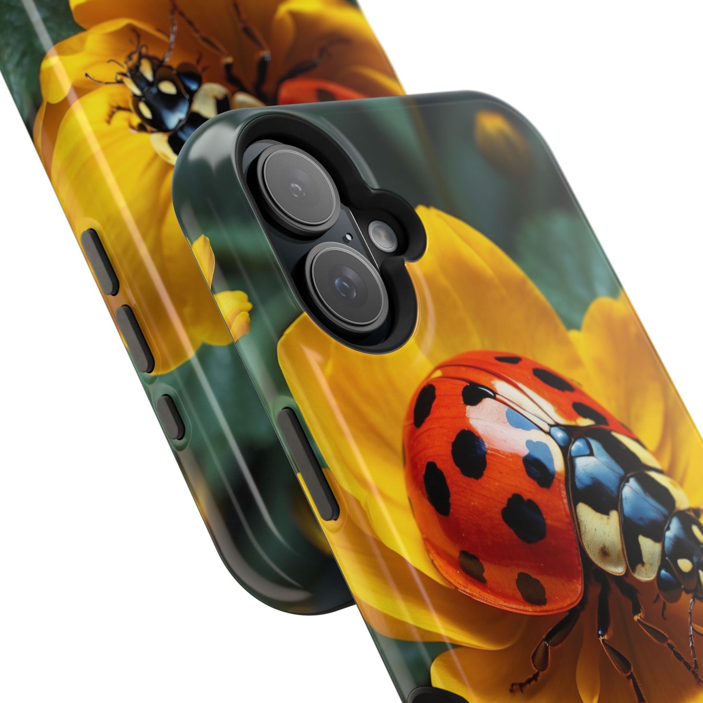 Yellow Blossoms with Bug Accent - MagSafe iPhone Case