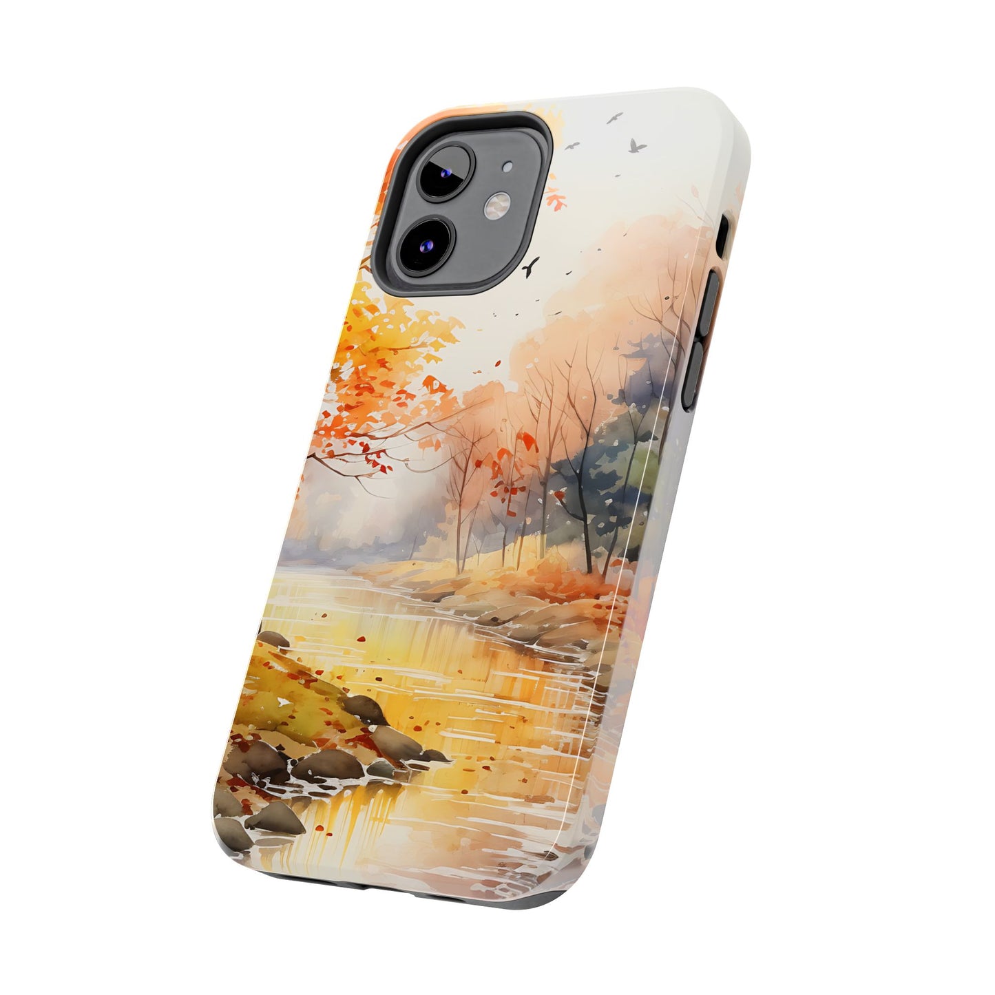 Autumn River Serenity – iPhone Case