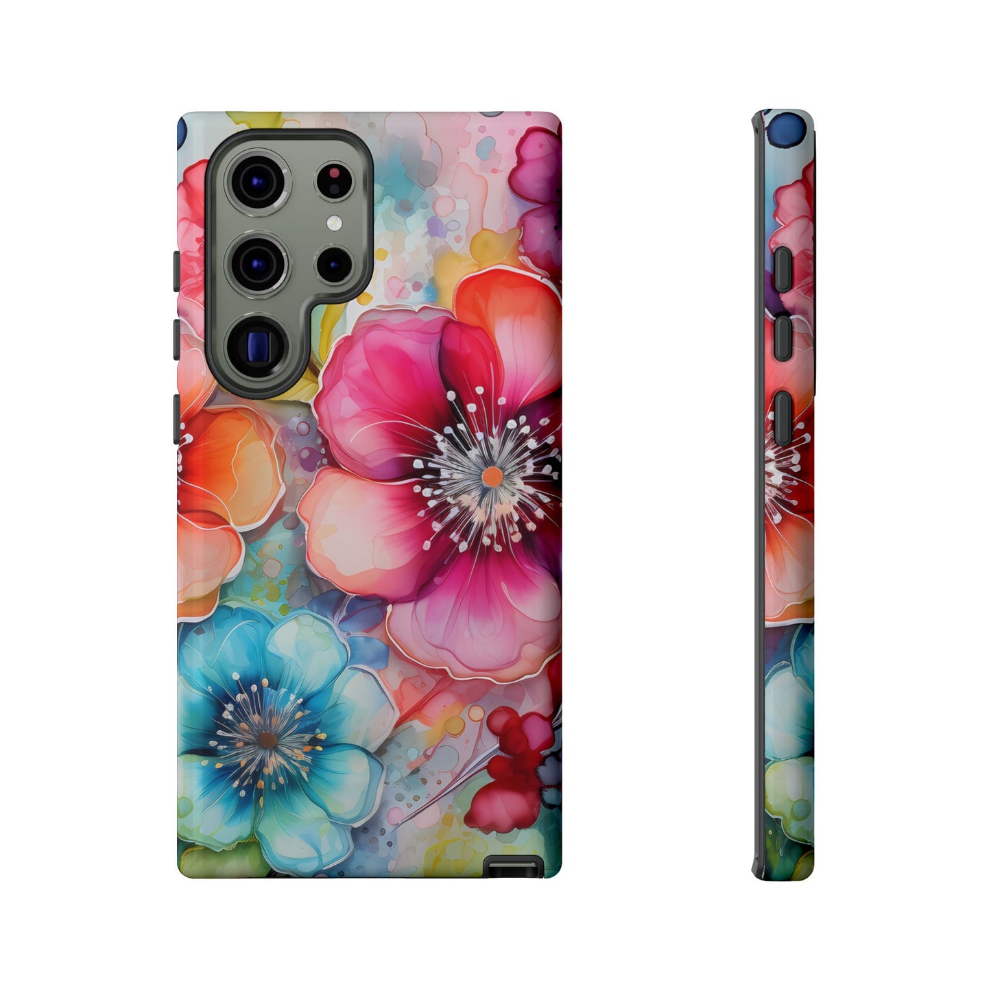 Vibrant Watercolor Floral Garden - Samsung Galaxy Series Case