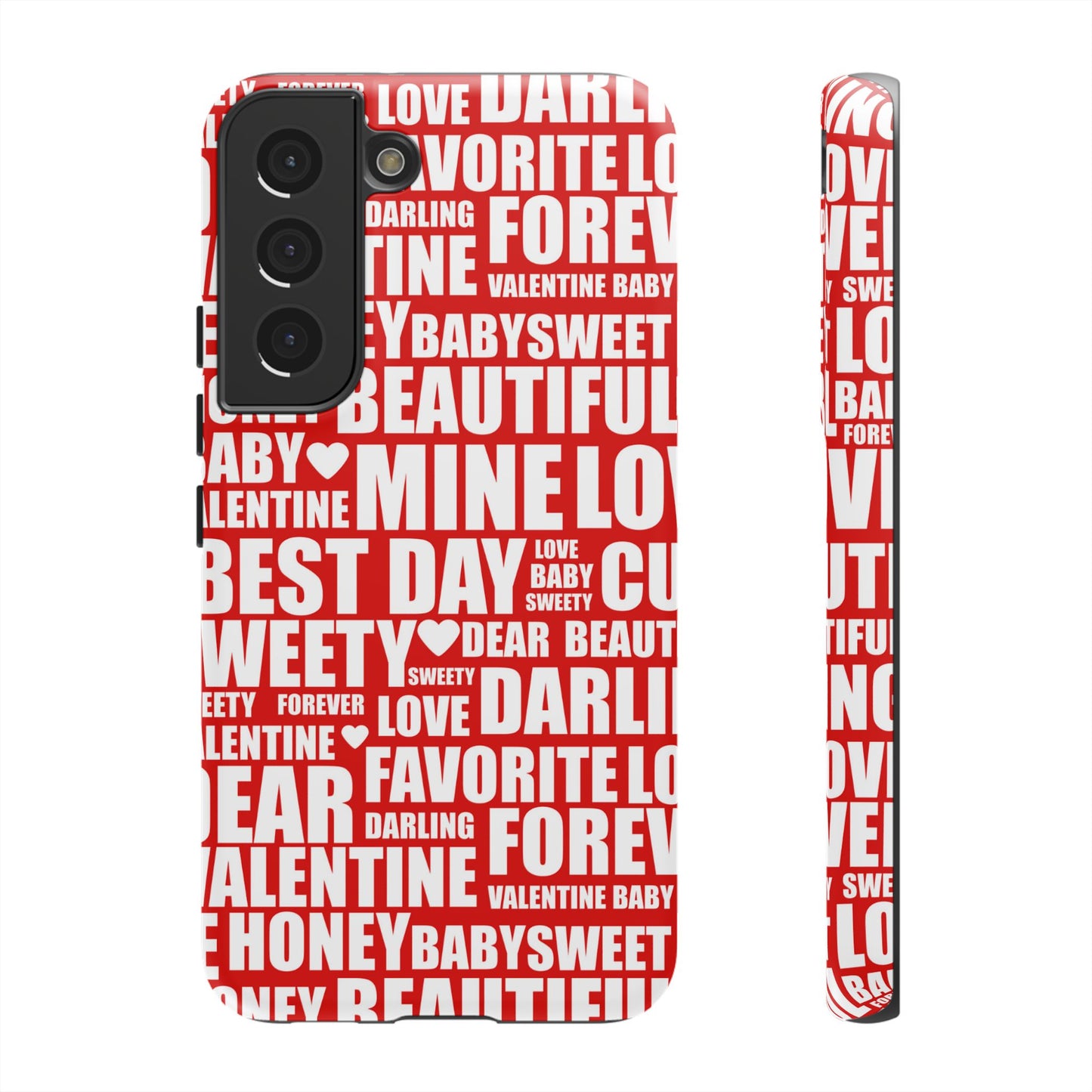 Valentine's Love Typography Samsung Galaxy Case