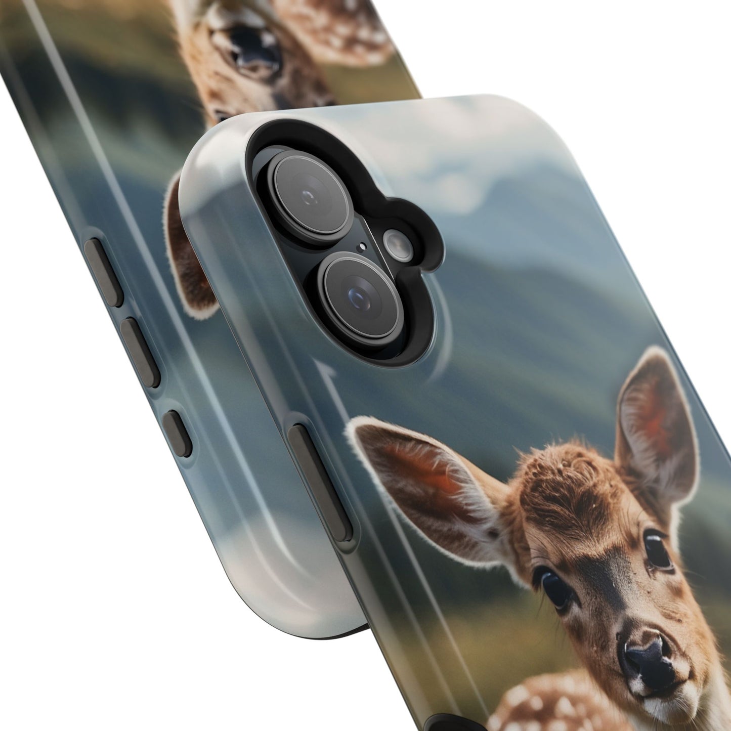 Gentle Fawn in Mountain Meadows MagSafe iPhone Case