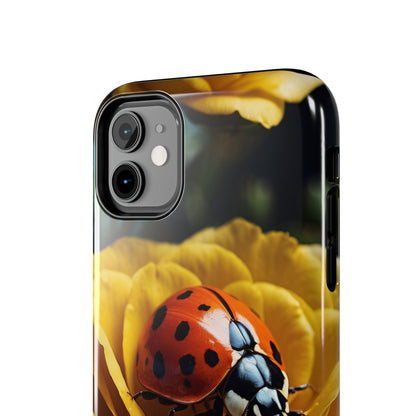 iPhone Case: Ladybug on Yellow Petals