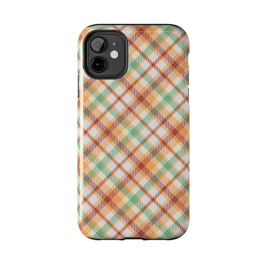 iPhone Case - Autumn Harvest Plaid Design