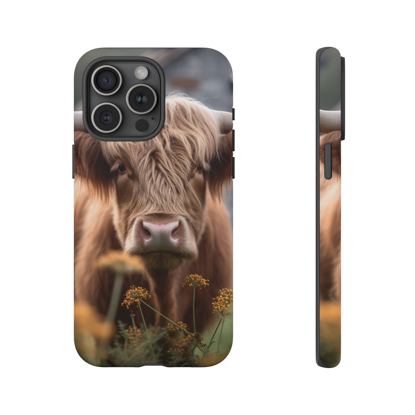 Highland Cow Phone Case | Custom Farmhouse | 10-foot Drop Protection