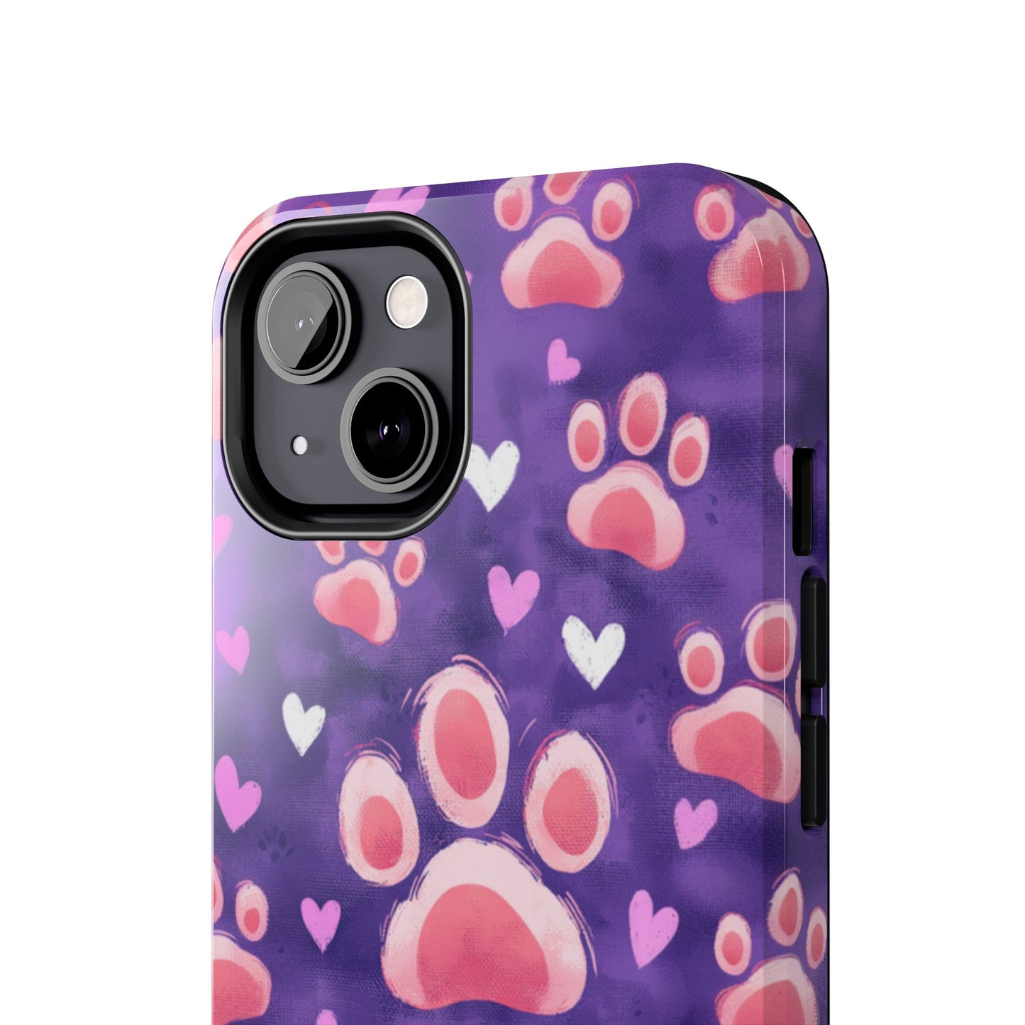 Bold Paw Print iPhone Case - Vibrant Pet-Themed Protective Cover