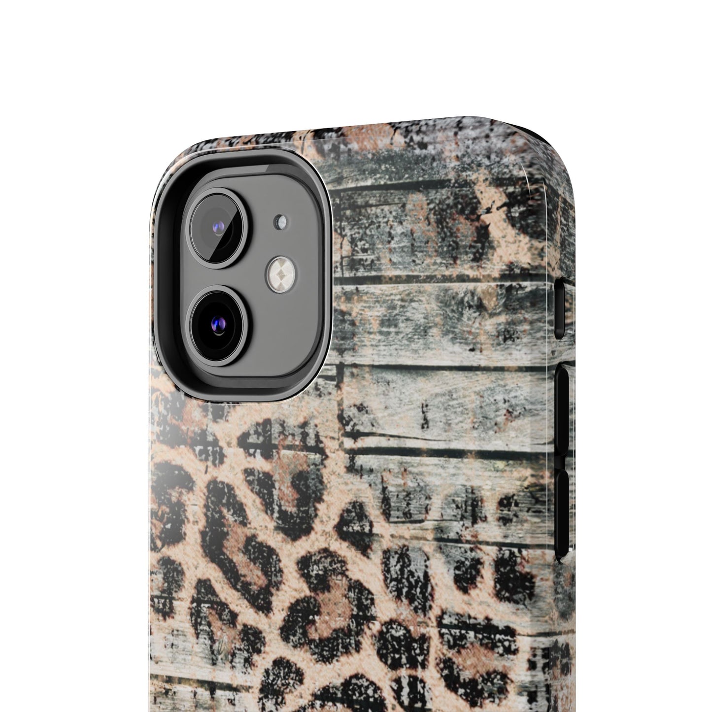 Rustic Leopard Wood Print - iPhone Series Case