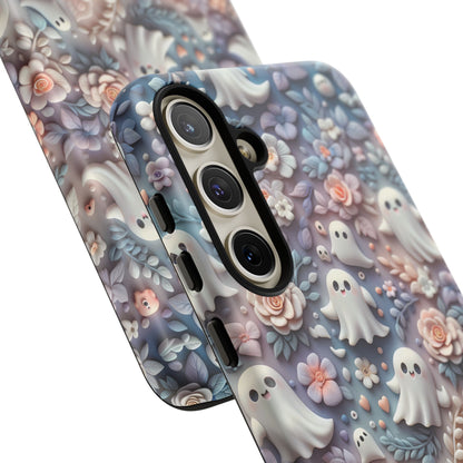 Ghosts Flowers Phone Case - Enchanting Ethereal Aesthetic