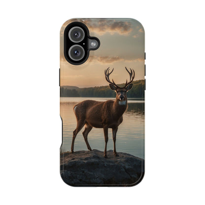 Majestic Stag at Sunset – MagSafe iPhone Case