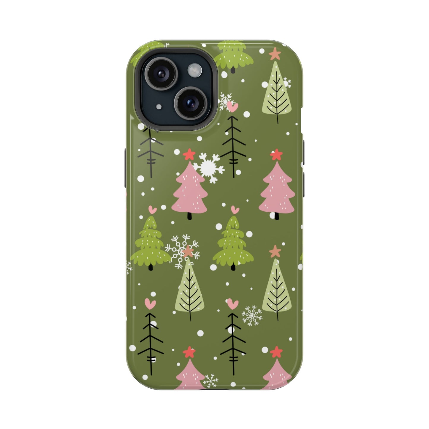 Whimsical Christmas Tree Pattern – MagSafe Phone Series Case