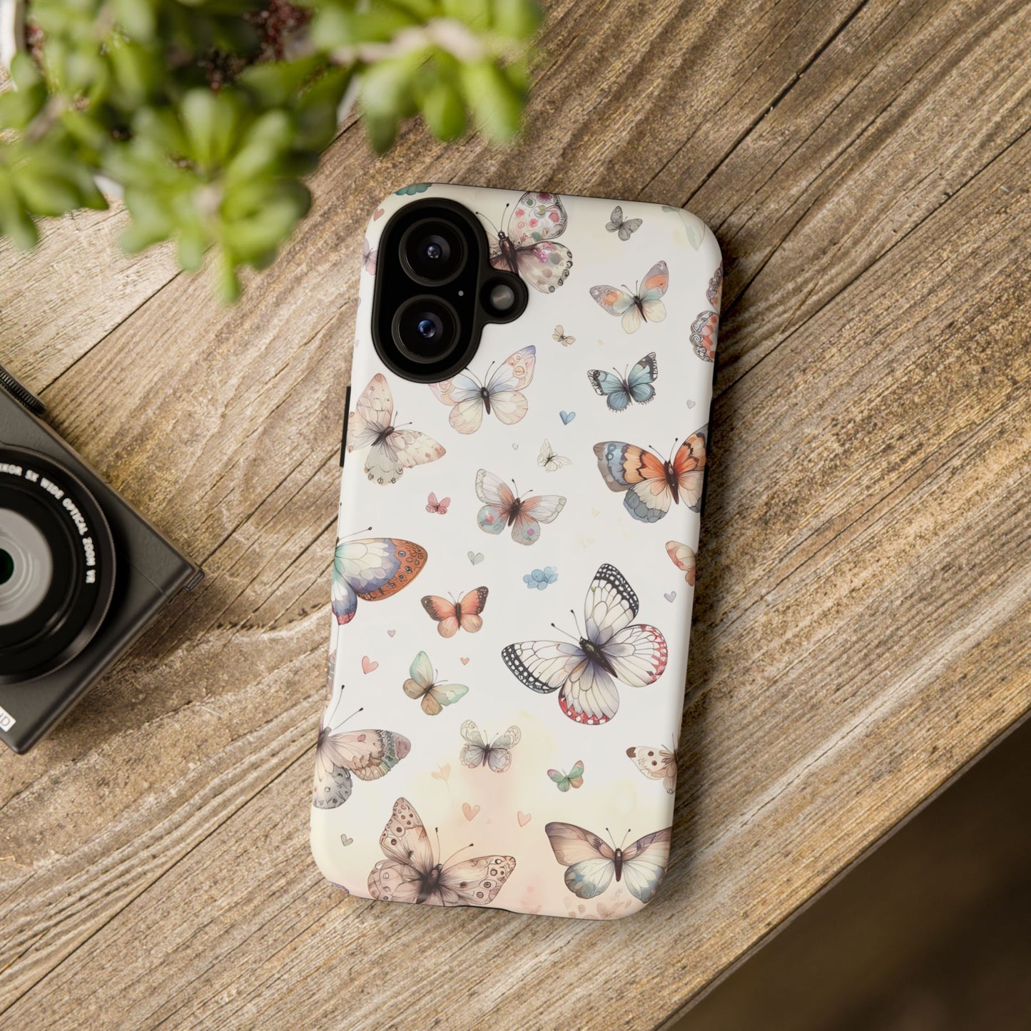 Watercolor Butterfly Phone Case for iPhone & Samsung