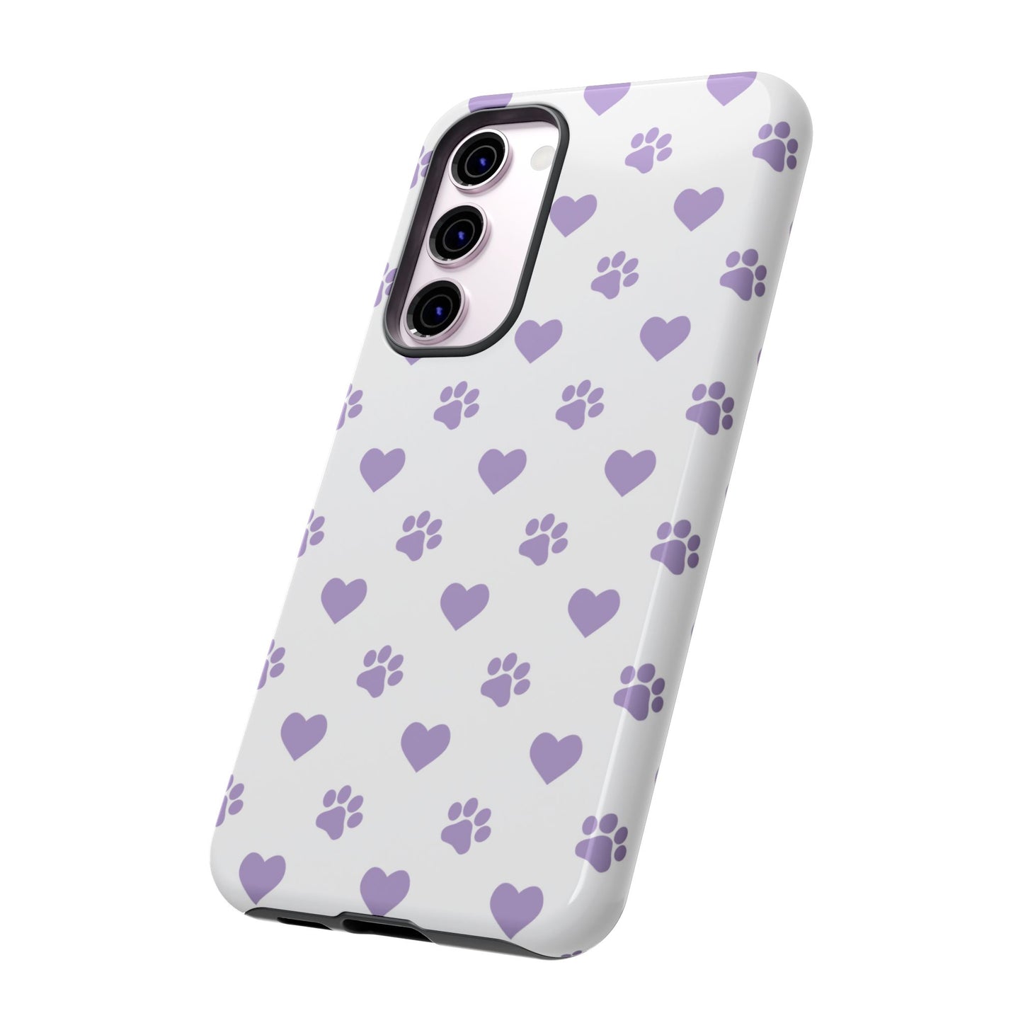 Paw Prints & Hearts – Samsung Galaxy Case, Cute and Durable Design