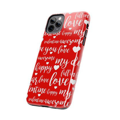 Valentine Words Pattern – iPhone Case